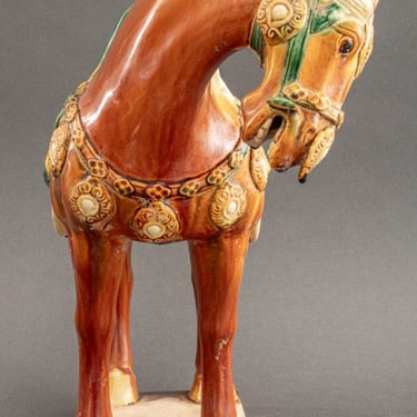Tang Style Sancai Glazed Terracotta Horse Figure