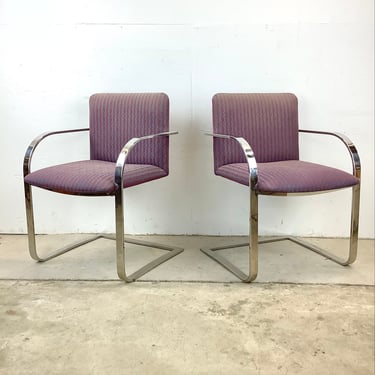 Pair Vintage Cantilever Armchair after mies van der rohe 