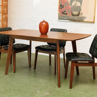 Butterfly Leaf Walnut Dining Table
