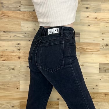Bongo Vintage High Rise Black Jeans / Size 26 27 