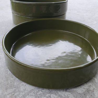Copco Green Cast Iron Ramekins Set of 3 Made in Denmark Designed by Michael Lax 