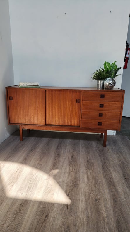 HH0724003 Danish Teak Petite Credenza