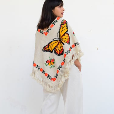 Mexican Poncho. Vintage Poncho. Embroidered Cape. (PRE-ORDER ) 