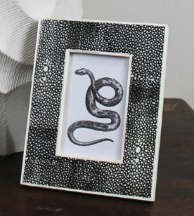 Black Chagrin Picture Frame