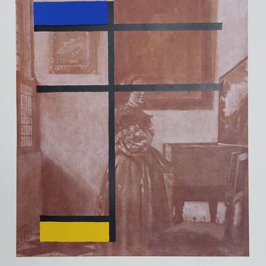 Mondrian with Vermeer by George Deem 