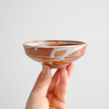 Vintage Small Ceramic Dish, Studio Pottery Stoneware Bowl 