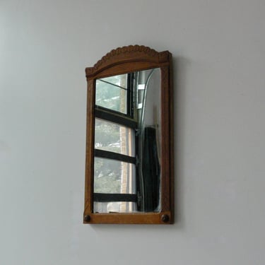 Handmade Primitive Folk Art Mirror 