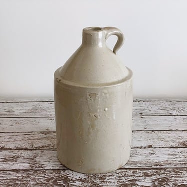 Antique stoneware whiskey jug Salt glazed crockery moonshine jug Rustic farmhouse country decor 
