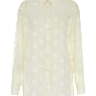Dolce & Gabbana Woman Ivory Viscose Blend Shirt