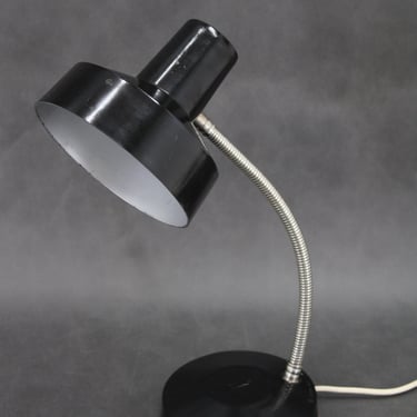 1950s Adjustable Bakelite Table Lamp, Czechoslovakias / Vintage Table Lamp / Black Colour / Czechoslovakia 