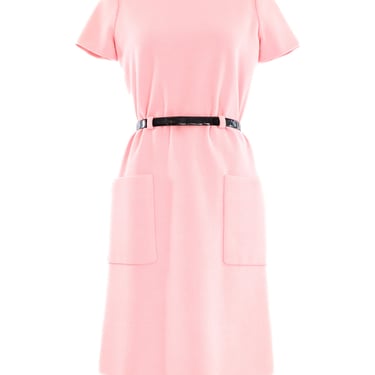 Norman Norell Belted Wool Dress