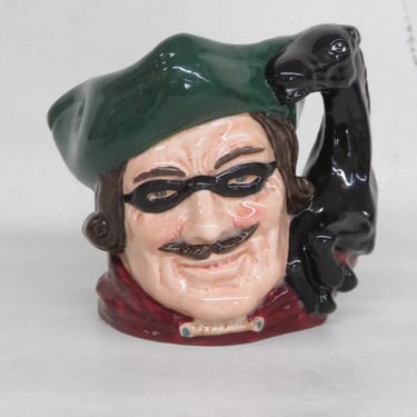 Royal Doulton Dick Turpin D6535 English Ceramic Small Character Mug Jug 3985B