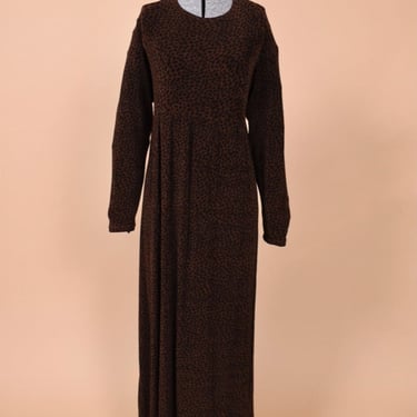 Brown Slinky Cheetah Print Dress By Nina Charles, XL/XXL