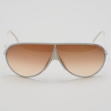 Vintage 80's Safilo White Aviators