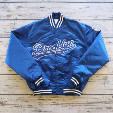 Vintage Brooklyn Dodgers Cooperstown Collection Satin Starter Jacket Size XL