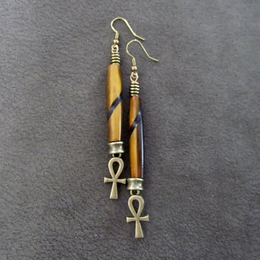 Afrocentric Ankh earrings 