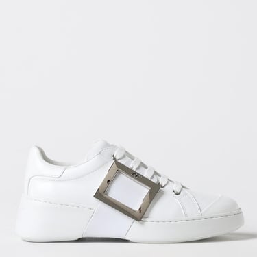 ROGER VIVIER VIV SKATE LEATHER SNEAKERS