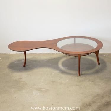 James Philip Co. Matching Biomorphic Coffee Table and Side Table - #A249