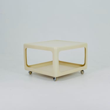 Mid century Space Age white coffee table by Peter Ghyczy for Horn Germany, 1970s 