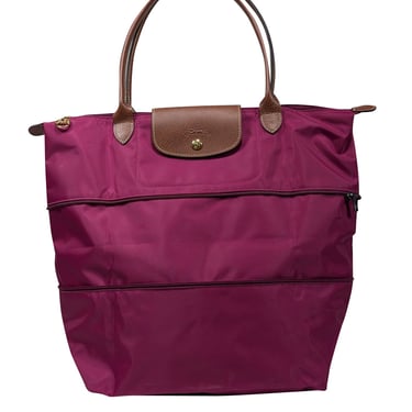 Longchamp - Purple Le Pliage Original Large Tote bag