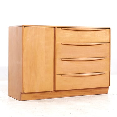 Heywood Wakefield Mid Century Maple 4-Drawer Vanity Dresser - mcm 