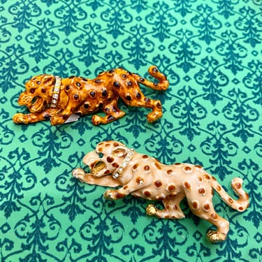1950s Set of Leopard Brooches