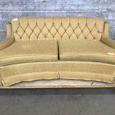 Cute Curved Back Midcentury Love Seat (Seattle)