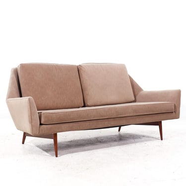 Paul McCobb for Directional Mid Century Angle Arm Sofa - mcm 