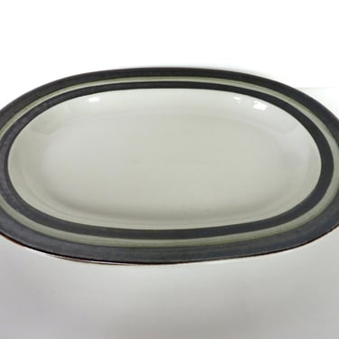 Arabia Finland 13" Karelia Serving Plate, Arabia Stoneware Oval Platter Designed by Anja Jaatinen Winquist 
