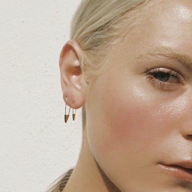Triangle Safety Pin Earring