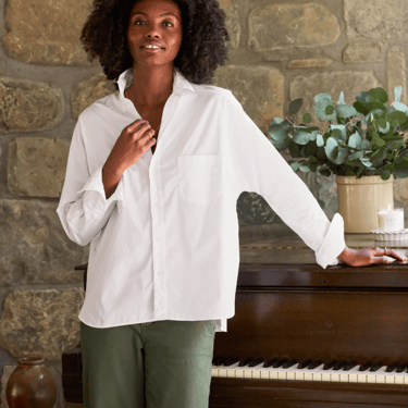 Frank &amp; Eileen | Oona Continuous Sleeve Button-Up | Superluxe