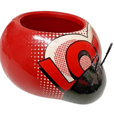 Red Ladybug Shaped Planter "Love!" by Rocket Farms 