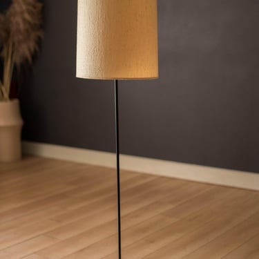 Classic Mid Century Modern Black Metal Floor Lamp 