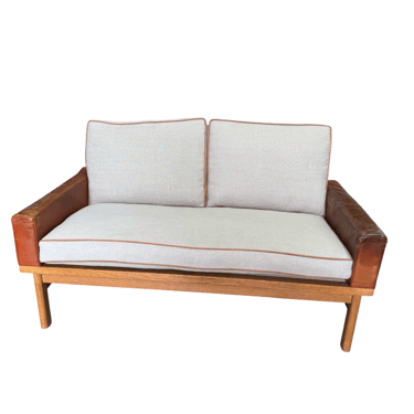 Danish 1930's Leather Sofa