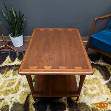 Mid-Century Modern walnut side table from the Acclaim collection by Lane