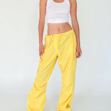 Yellow Parachute Pants (S-M)