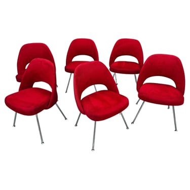 Saarinen for Knoll Executive Side/ Dining Chairs, Set of 6