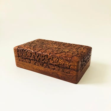 Carved Wood Box 