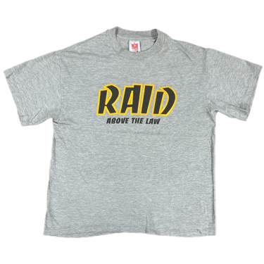 Vintage Raid &quot;Above The Law&quot; Hardline Records T-Shirt