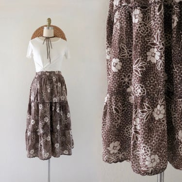 airy floral cotton skirt 29-36 