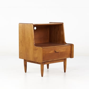 Russel Wright for Conant Ball Mid Century Maple Nightstand - mcm 