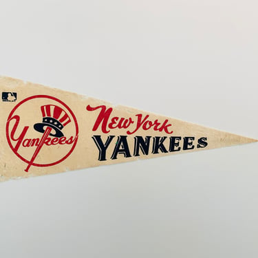 Vintage 1969 New York Yankees MLB Pennant - As Is Condition 