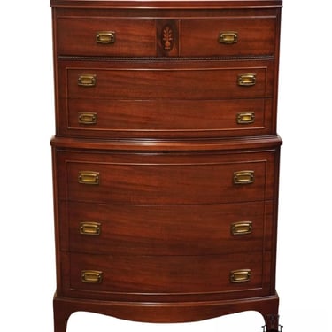 HICKORY MANUFACTURING Mahogany Traditional Duncan Phyfe Style 34" Chest on Chest 4901 