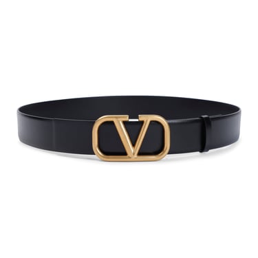 Valentino Garavani Men Valentino Garavani Vlogo Signature Buckled Belt