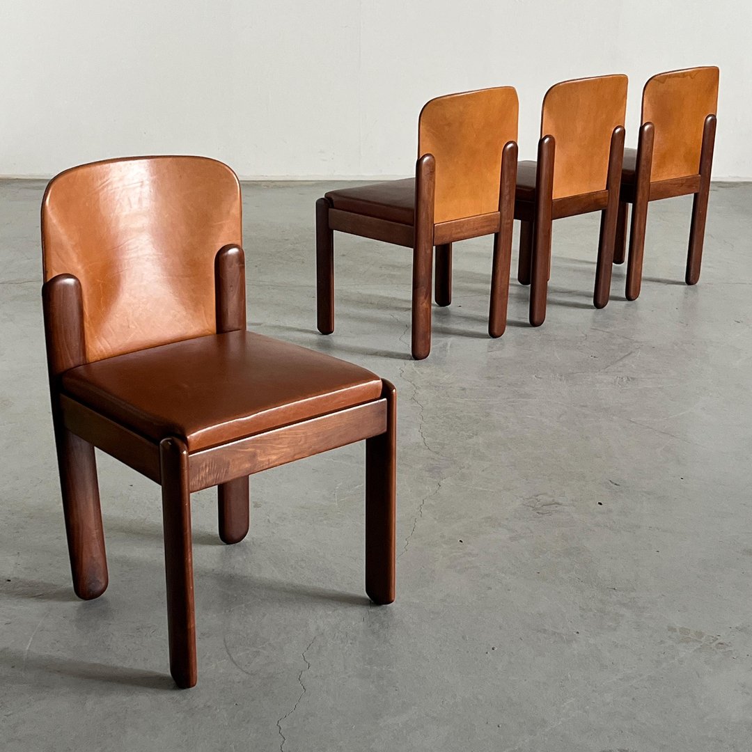 Silvio Coppola チェア　イタリア Silvio Coppola for Bernini Set of Four Dining Chairs in