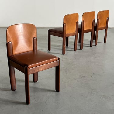 Set of 4 Vintage 'Model 330' Dining Chairs by Silvio | Cherry