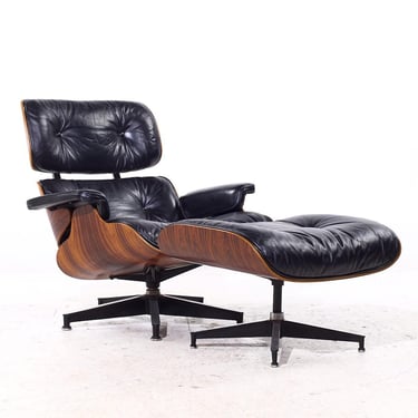 Charles and Ray Eames for Herman Miller Mid Century Rosewood Eames Lounge Chair with Ottoman - mcm 