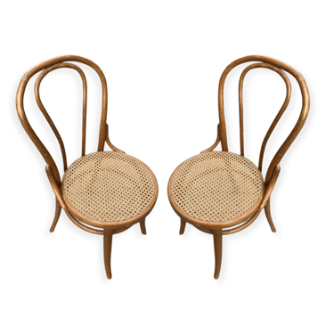 Thonet Oak and Cane Bentwood Chairs (Priced Individually)