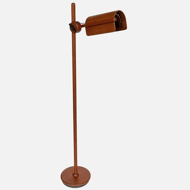 West German Teak Adjustable Floor Lamp