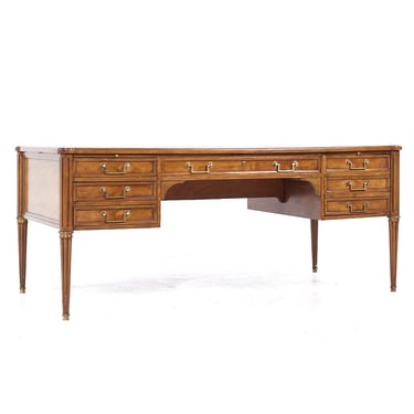 Baker Furniture Louis XVI Leather Top French Executive Desk 